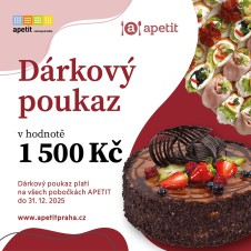 Dárkový poukaz v hodnotě 1 500 Kč